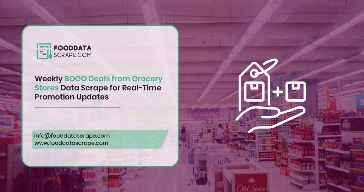 Weekly BOGO Deals from Grocery Stores Data Scrape for Real-Time Promotion Updates